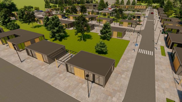 Houses for people who lost their homes